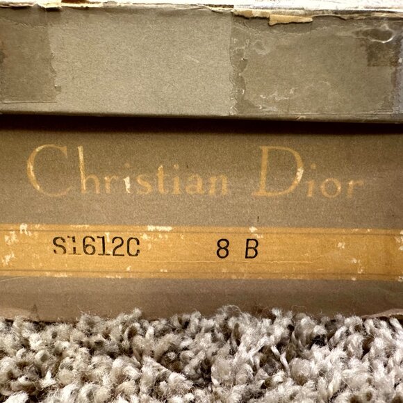 NWTs Deadstock 60s Mint Green Christian Dior Marshall Field's Stilett Leather 8 - Picture 2 of 13